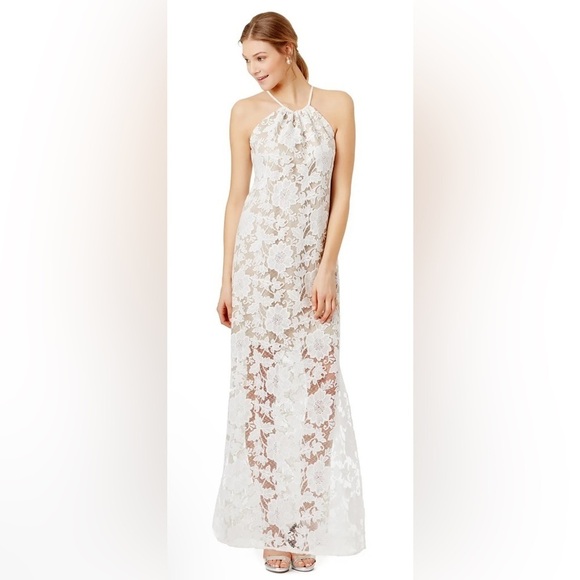 Trina Turk Penne Lace Maxi Dress Sz 4 $378 NWT - Picture 1 of 8